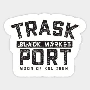 Trask Black Market Port Sticker